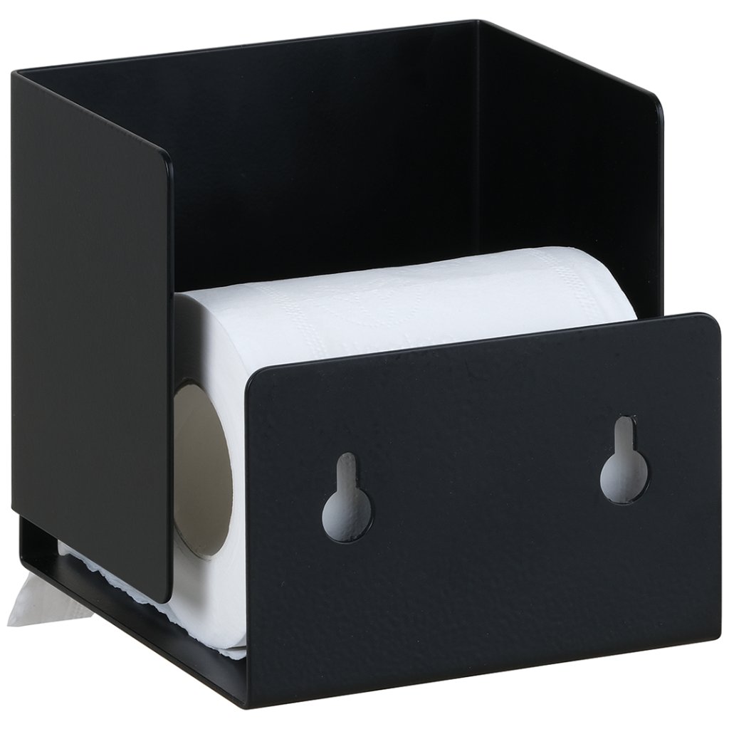 Bemeta Living Держатель туалетной бумаги закрытый, подвесной, цвет: черный 101512230