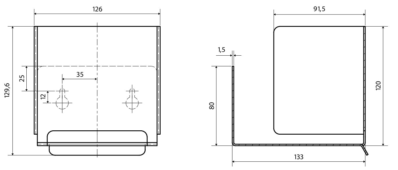 Bemeta Living Держатель туалетной бумаги закрытый, подвесной, цвет: черный 101512230