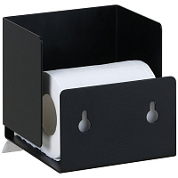 Bemeta Living Держатель туалетной бумаги закрытый, подвесной, цвет: черный 101512230