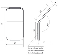 Bemeta Living Крючок для полотенца, подвесной, цвет: черный 101506300