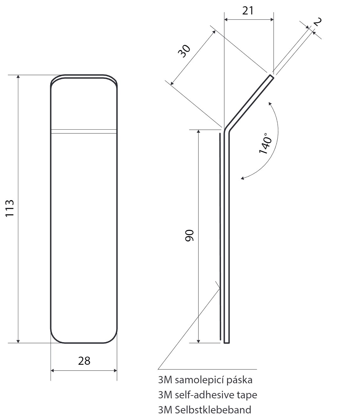 Bemeta Living Крючок для полотенца, подвесной, цвет: черный 101506310