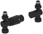 Сунержа Терморегулятор автоматический, прямой, подводка G 1/2 НР х G 3/4 НГ, цвет: темный титан муар 15-1420-0001