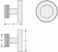 Сунержа Каньон Крючок для полотенцесушителя, подвесной, цвет: хамелеон 04-3005-0000