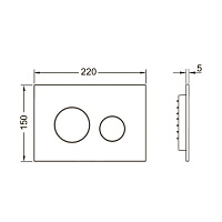 TECE Loop Панель смыва для унитаза, пластик, цвет: белый 9240927