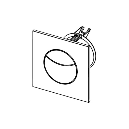 TECE Flushpoint Панель смыва для унитаза пневматическая, пластик, цвет: хром 9240980