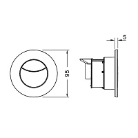 TECE Flushpoint Панель смыва для унитаза пневматическая, пластик, цвет: хром 9240982