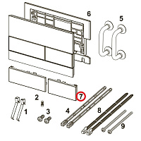 TECE Square Клавиша для стеклянной панели смыва 9820558
