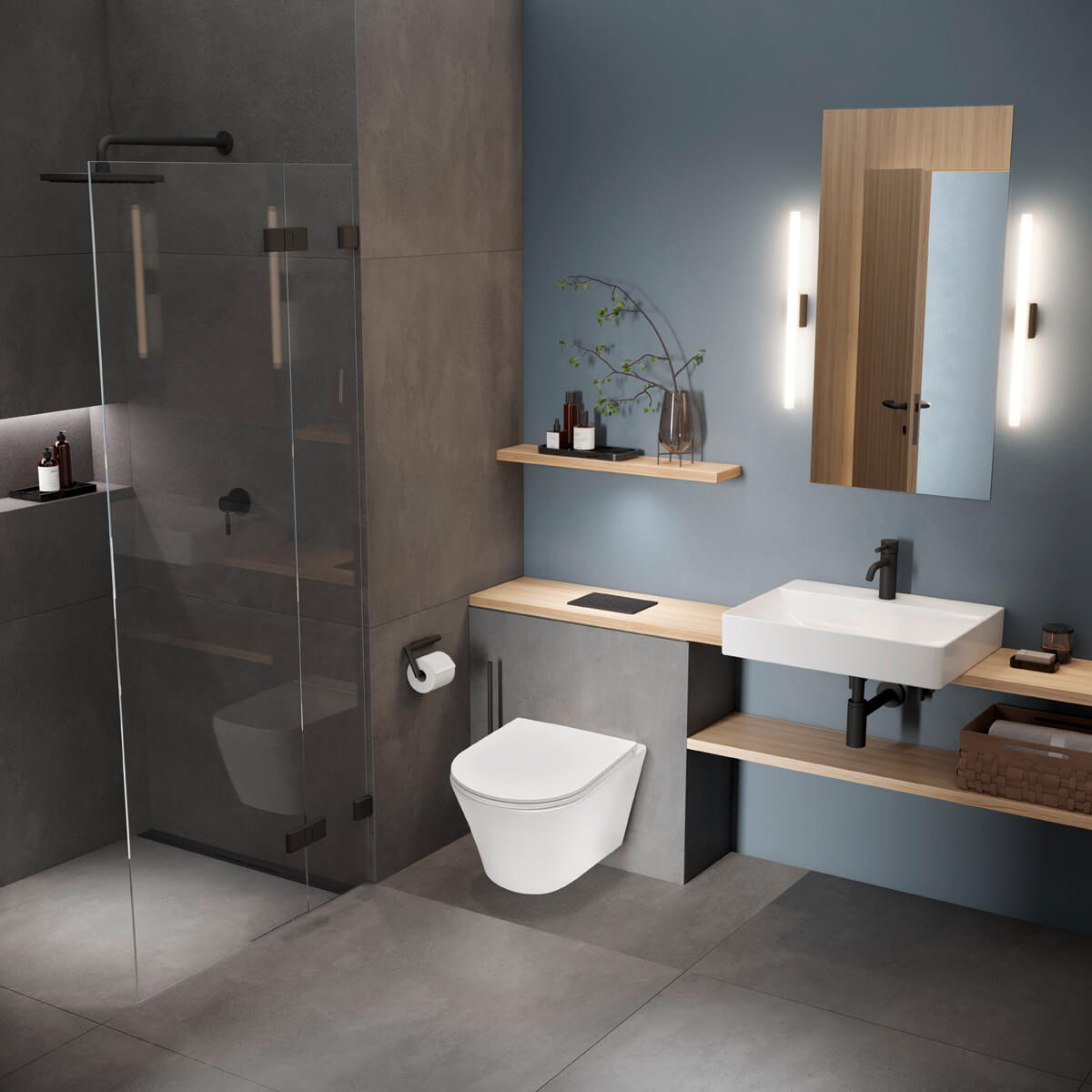 TECE Spring Инсталляция для унитаза 45x20 см, без кнопки смыва S300380