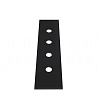 Gessi 316 Пластина для монтажного бокса на 4 отверстия, цвет: matte black 54595#299