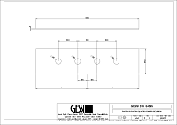 Gessi 316 Пластина для монтажного бокса на 4 отверстия, цвет: matte black 54595#299
