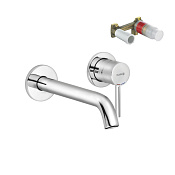 Kludi Bozz Смеситель для раковины встраиваемый, с внутренней частью, излив 22 см, цвет: хром 382450576S