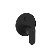 Kludi X1 Смеситель для душа встраиваемый, на 2 потребителя, внешняя часть, цвет: черный матовый 327593975