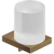 Kludi Vela C Дозатор для мыла, подвесной, с колбой из матового стекла, цвет: брашированная бронза 31976N1