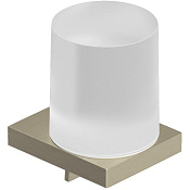 Kludi Vela C Дозатор для мыла, подвесной, с колбой из матового стекла, цвет: брашированный никель 31976N5