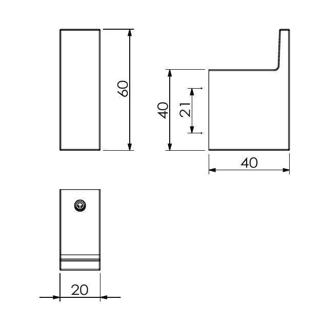 Kludi Vela C Крючок для полотенец подвесной, цвет: брашированная бронза 31984N1