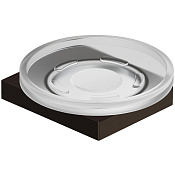 Kludi Vela C Мыльница подвесная, чаша из матового стекла, цвет: оружейная сталь 31985N2