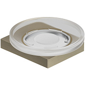 Kludi Vela C Мыльница подвесная, чаша из матового стекла, цвет: брашированный никель 31985N5