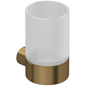 Kludi Vela R Стакан с держателем, подвесной, матовое стекло, цвет: брашированная бронза 58975N1