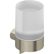 Kludi Vela R Дозатор для мыла, подвесной, с колбой из матового стекла, цвет: брашированный никель 58976N5