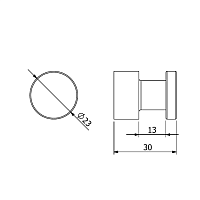 Kludi Vela R Крючок для полотенец подвесной, цвет: брашированная бронза 58984N1