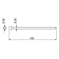 Kludi Vela R Полотенцедержатель 45 см, подвесной, цвет: брашированная бронза 58977N1S