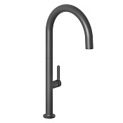 Kludi Aurea Смеситель для кухни с поворотным изливом, цвет: глубокий черный матовый 558036675