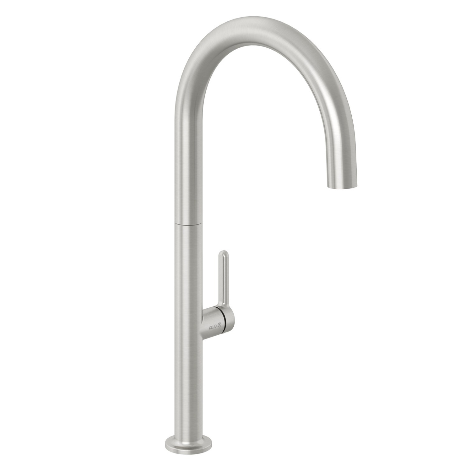 Kludi Aurea Смеситель для кухни с поворотным изливом, цвет: брашированный никель 55803N575