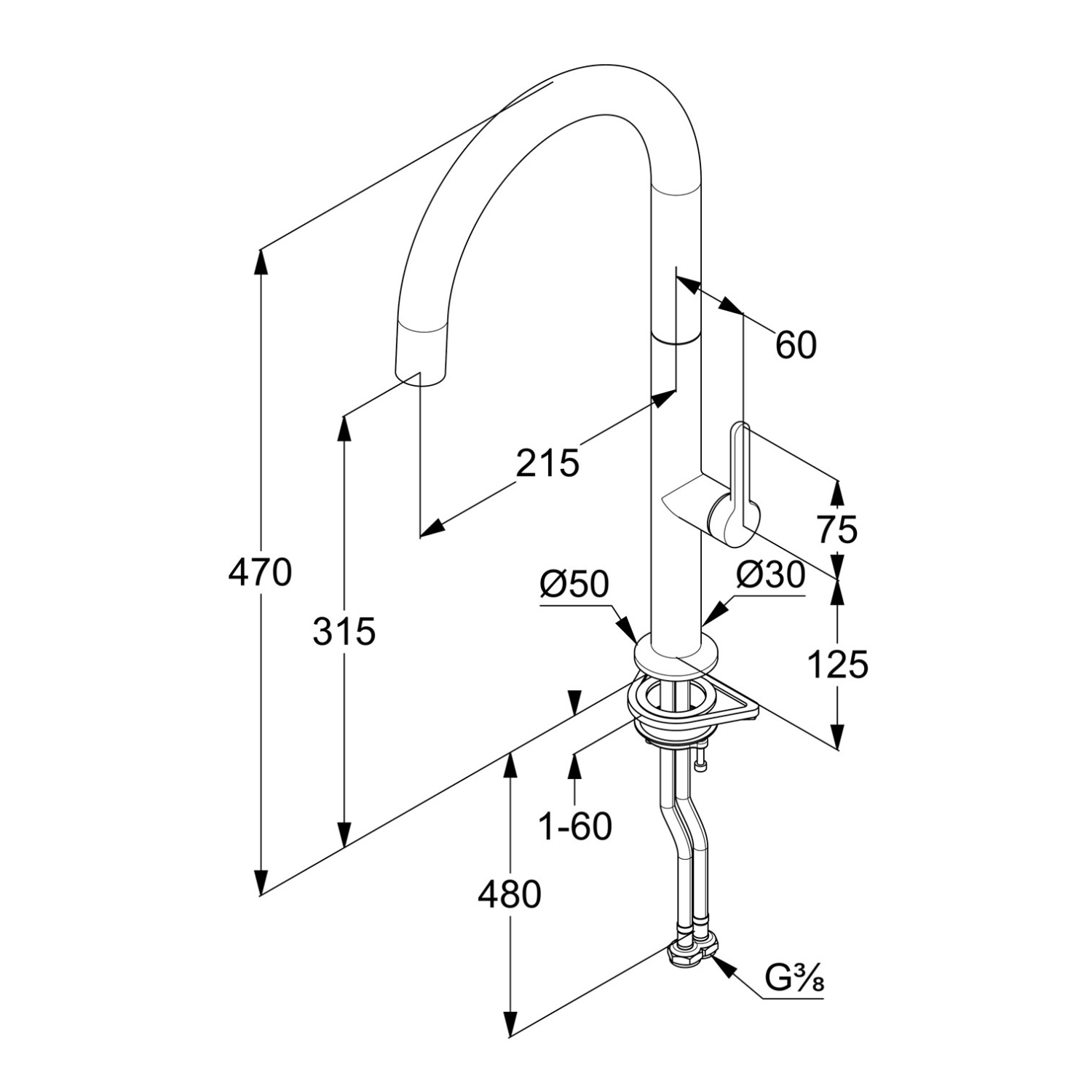 Kludi Aurea Смеситель для кухни с поворотным изливом, цвет: брашированный никель 55803N575