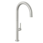 Kludi Aurea Смеситель для кухни с поворотным изливом, цвет: брашированный никель 55803N575