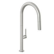 Kludi Aurea Смеситель для кухни с выдвижным изливом, цвет: брашированный никель 55852N575