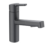 Kludi M3 Смеситель для кухни с выдвижным изливом, цвет: черный матовый 585813975