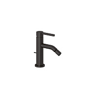 Kludi Nova Fonte Смеситель для биде с донным клапаном, излив 12,5 см, цвет: оружейная сталь PVD 20216N215