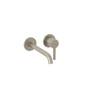 Kludi Nova Fonte Смеситель для раковины встраив., внешняя часть, излив 22 см, цвет: браш. никель PVD 20245N515