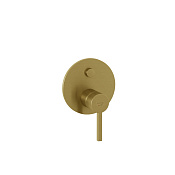 Kludi Nova Fonte Смеситель для душа встраиваемый, на 2 потреб., внеш. часть, цвет: браш. золото PVD 20759N015