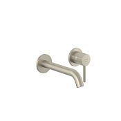 Kludi Bozz Смеситель для раковины встраив., внеш. часть, излив 23 см, цвет: брашированный никель PVD 38245N576