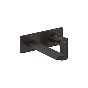 Kludi Renon Смеситель для раковины встраиваемый, внеш. часть, излив 19 см, цвет: оружейная сталь PVD 42244N275