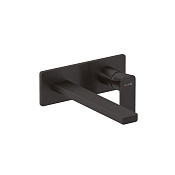 Kludi Renon Смеситель для раковины встраиваемый, внеш. часть, излив 22 см, цвет: оружейная сталь PVD 42245N275