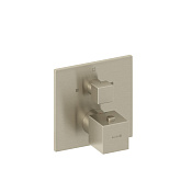 Kludi Decus Смеситель для душа встраиваемый, на 2 потр., внеш. часть, цвет: брашированный никель PVD 54810N575