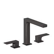 Kludi Decus Смеситель для раковины на 3 отверстия, с д/к, излив 18 см, цвет: оружейная сталь PVD 54393N275