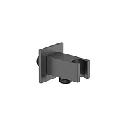 Kludi A-QA Шланговое подключение с держателем для душа, цвет: оружейная сталь PVD 65569N2-00