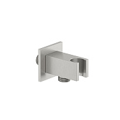 Kludi A-QA Шланговое подключение с держателем для душа, цвет: брашированный никель PVD 65569N5-00