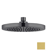 Kludi A-QA Верхний душ круглый d24,5 см, с 1 видом струи, цвет: брашированное золото PVD 66511N0-00