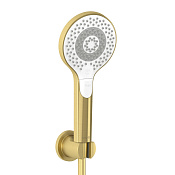Kludi Dive Душевой гарнитур: ручной душ, держатель, шланг 125 см, цвет: брашированное золото PVD 69950N0-00