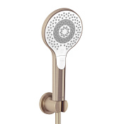 Kludi Dive Душевой гарнитур: ручной душ, держатель, шланг 125 см, цвет: брашированная бронза PVD 69950N1-00