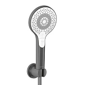 Kludi Dive Душевой гарнитур: ручной душ, держатель, шланг 125 см, цвет: оружейная сталь PVD 69950N2-00