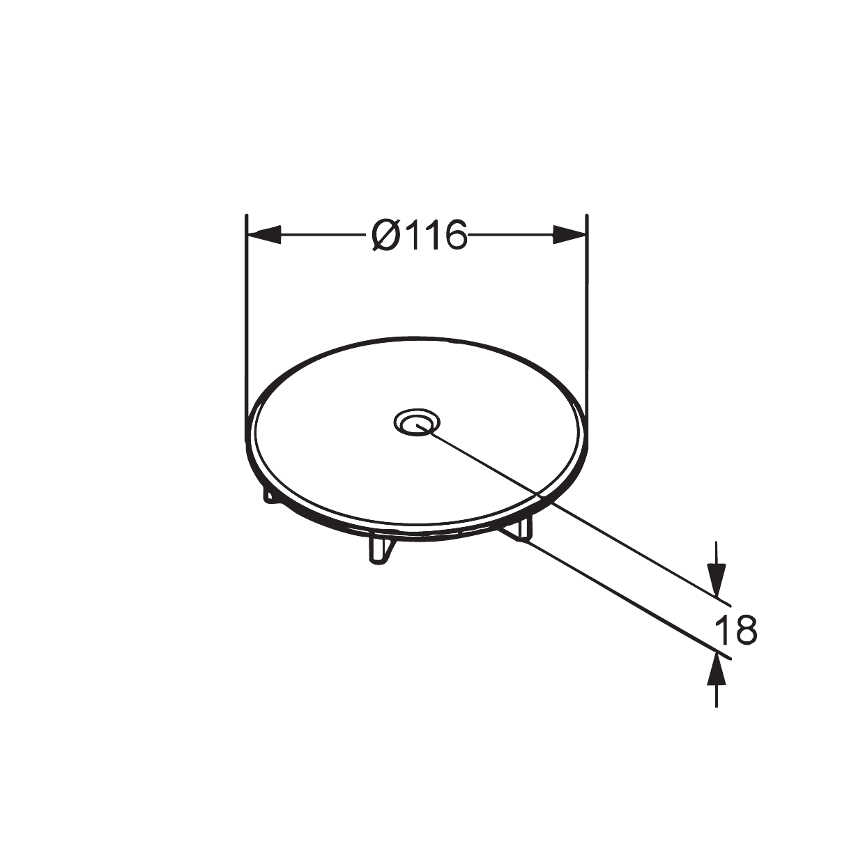 Kludi Tasso Крышка для сифона, цвет: брашированное золото PVD 71370N0-00