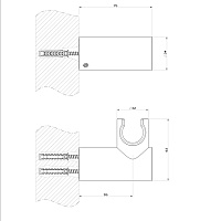 Gessi Inciso Держатель для ручного душа поворотный, цвет: brushed brass PVD 58160#727