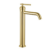 Boheme Eterna Смеситель для раковины высокий, без донного клапана, излив 15,5 см, цвет: gold 172-G