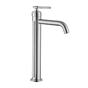 Boheme Eterna Смеситель для раковины высокий, без донного клапана, излив 15,5 см, цвет: nickel brush 172-NB