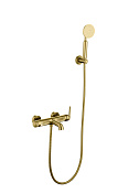 Boheme Eterna Смеситель для ванны с душевым набором: ручной душ, шланг, держатель, цвет: matt gold 173-MG